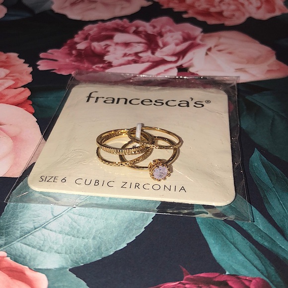 Francesca's Ring Set | Gold/lavender - Picture 3 of 7